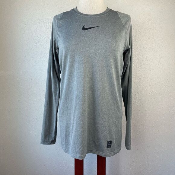 NikePro Dri FitLong Sleeve Athletic Shirt Size M EUC - Picture 1 of 9
